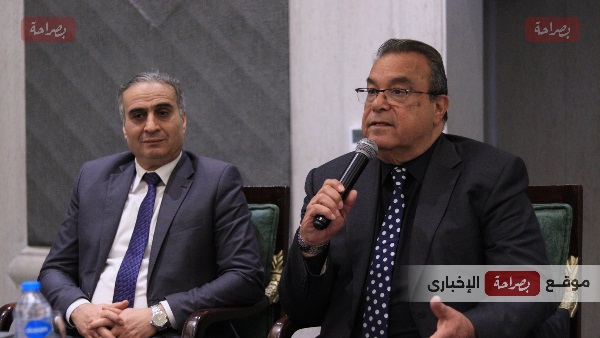محمد البهي خلال اجتماع لجنة التعاون العربي باتحاد الصناعات