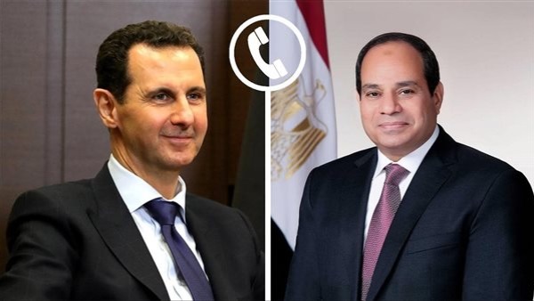 الرئيس السيسي وبشار الأسد