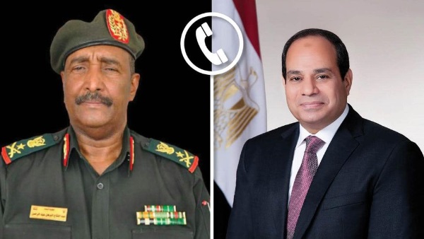الرئيس السيسي يهنئ رئيس مجلس السيادة الانتقالي السوداني بحلول شهر رمضان المعظم