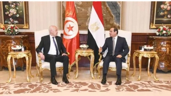 الرئيس عبد الفتاح السيسي و الرئيس التونسي