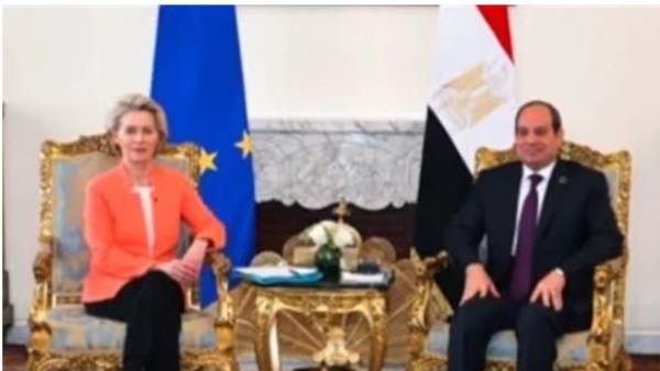 الرئيس عبد الفتاح السيسي يستقبل  “أورسولا فون دير لاين"، رئيسة المفوضية الأوروبية