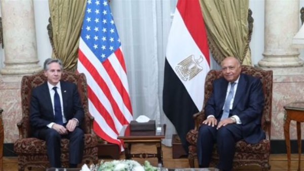 وزير الخارجية المصري يستقبل نظيره