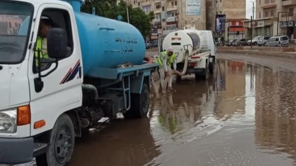 شفط مياه الأمطار الخاصة بمحافظة كفر الشيخ