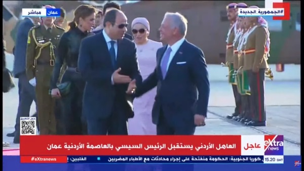 الرئيس السيسي مع العاهل الأردني
