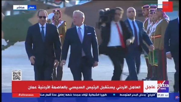 الرئيس السيسي مع العاهل الأردني