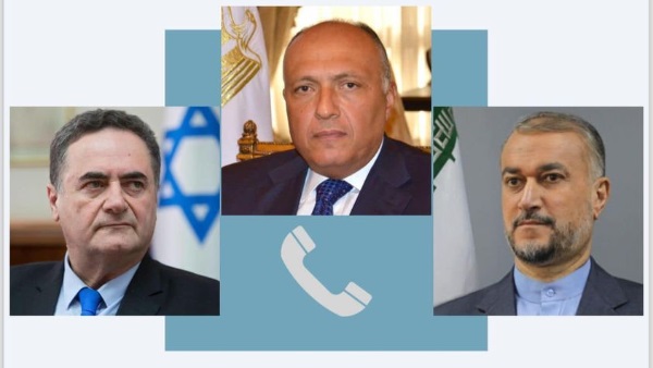 وزير الخارجية يجرى اتصالات هاتفية مع نظيريه الإيراني والإسرائيلي