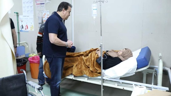 الدكتور خالد عبد الغفار وزير الصحة والسكان أثناء زيارته لمستشفى 6 أكتوبر بالدقي