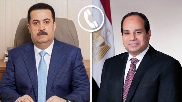 الرئيس عبد الفتاح السيسي ورئيس الوزراء العراقي محمد شياع السوداني