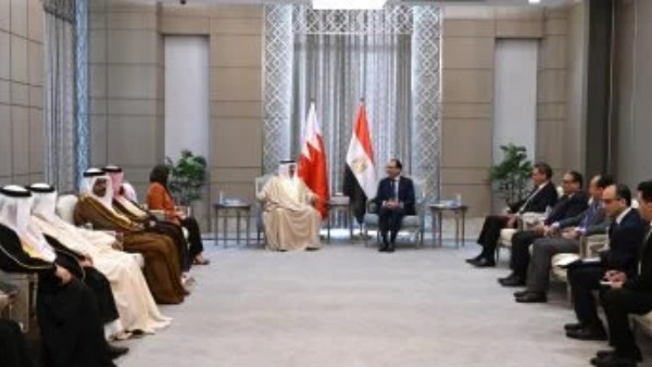رئيس الوزراء  مصطفي مدبولي  وأحمد بن سلمان المسَلَّم رئيس مجلس النواب بمملكة البحرين