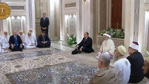 الرئيس السيسي من افتتاح مسجد السيدة زينب بالقاهرة بعد تطويره