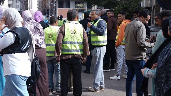 جانب من جمع توكيلات حزب الجبهة الوطنية في مدينة  طنطا 