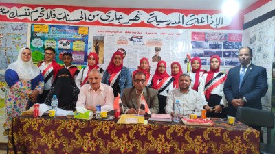 لجنة تحكيم مسابقة الإذاعة المدرسية بأسيوط