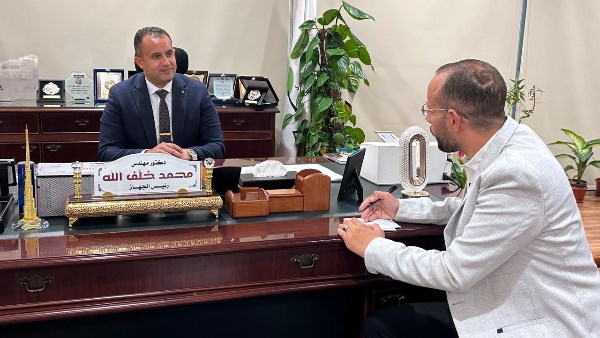 مراسل بصراحة يحاور رئيس جهاز  مدينة العلمين الجديدة مراسل بصراحة يحاور رئيس جهاز  مدينة العلمين الجديدة