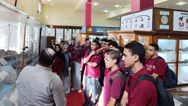 رحلة تعليمية لطلاب الكوزن المصري الياباني للمتحف الجيولوجي ضمن رؤية مصر 2030