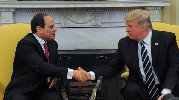 الرئيس السيسي و دونالد ترامب