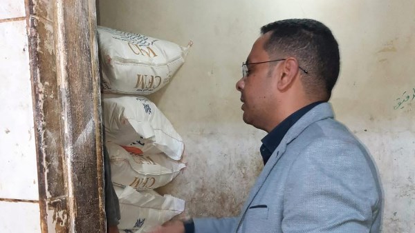 وكيل مديرية التموين بالسويس اثناء الحمله التفتيشية