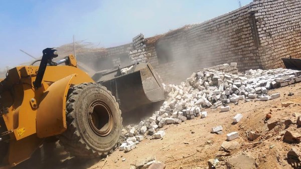 زالة التعديات على أراضى أملاك  الدولة