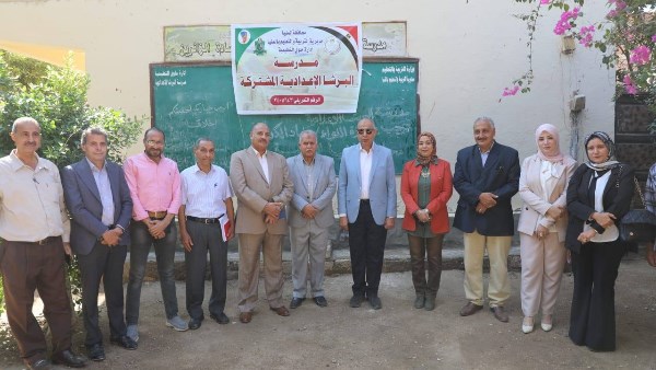 محافظ المنيا يتفقد مدرسة البرشا الإعدادية المشتركة بملوي