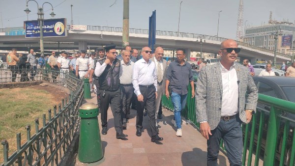 محافظ القاهرة يتفقد المنطقة المحيطة بميدان رمسيس