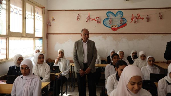 محافظ المنيا فى جولة تفقدية بعدد من مدارس ذوي الاحتياجات الخاصة