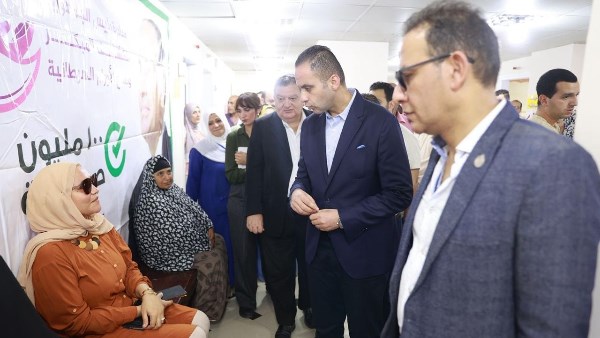 جانب من التفقد لمستشفي شربين المركزي