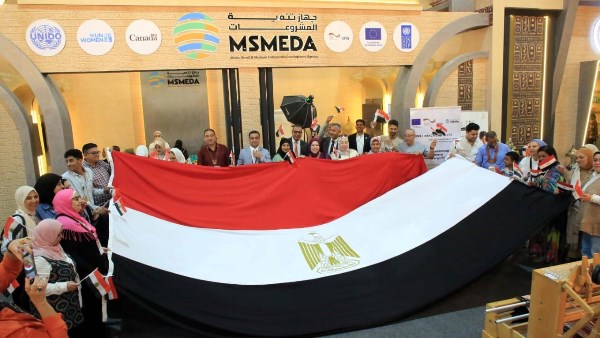 جهاز تنمية المشروعات يحتفل بذكرى انتصارات أكتوبر بمعرض "تراثنا" بحضور الشباب