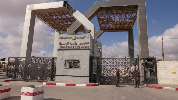 معبر رفح البري من الجانب الفلسطيني