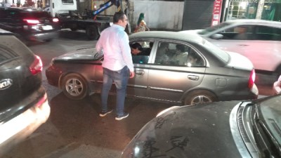 أثناء الحملة المرورية 