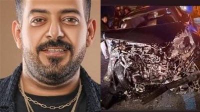 مصرع 3 أشخاص وإصابة المطرب إسماعيل الليثي في حادث مروع أثناء عودته من فرح بأسيوط