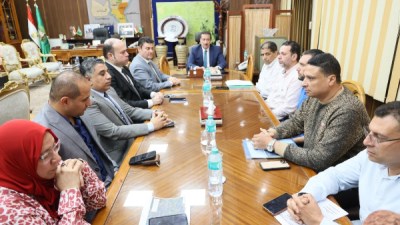   اجتماع محافظ المنوفية