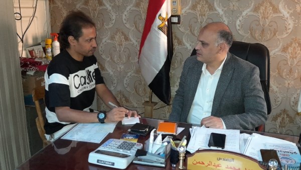 محرر بصراحة اثناء لقاء وكيل وزارة التموين ببني سويف