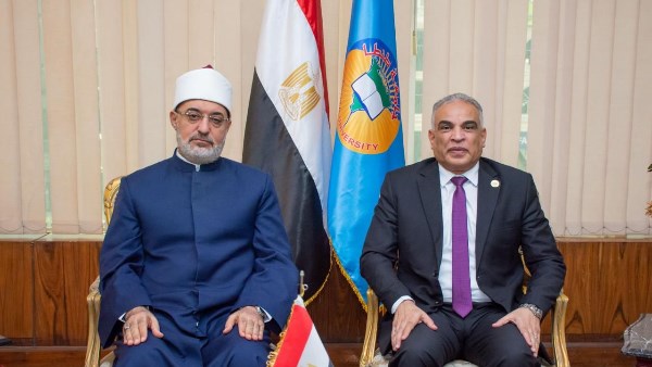 زيارة مفتي الجمهوريه لجامعه طنطا