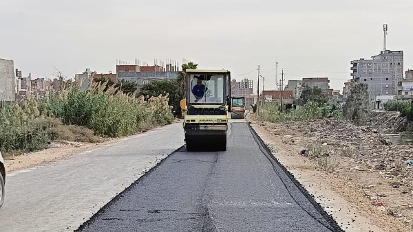 رصف الطرق بدمنهور 