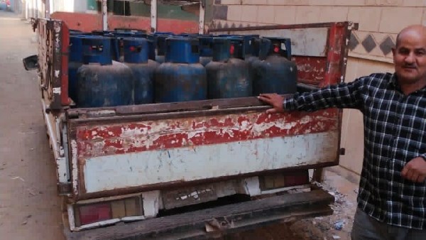  ضبط أسطوانات بوتاجاز منزلية بغرض بيعها بالسوق السوداء