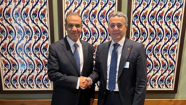 وزير الخارجية المصري يستقبل نظيره السويسري  