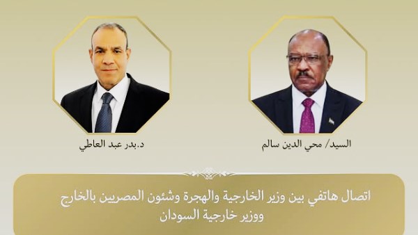 وزير الخارجية المصري والسوداني 