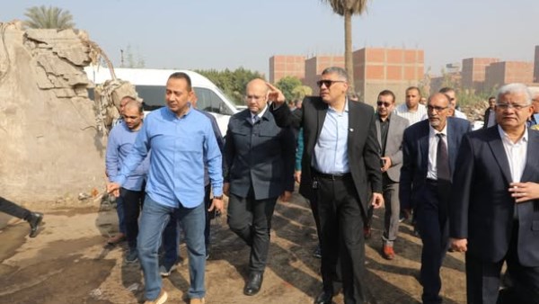 محافظ الجيزة يتفقد محطة المناولة الوسيطة