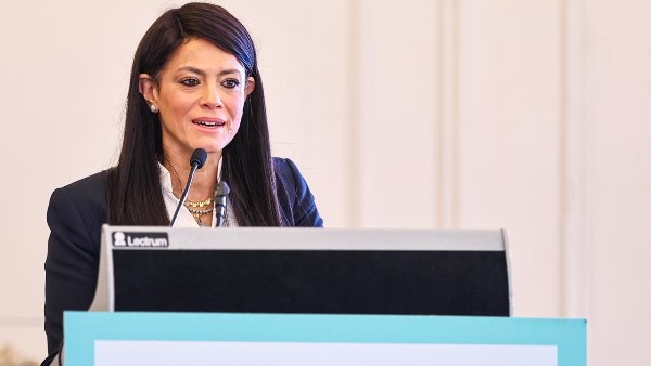 الدكتورة رانيا المشاط وزيرة التخطيط خلال كلمتها  