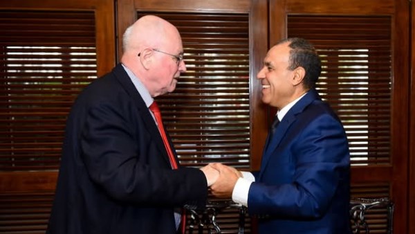 وزير الخارجية يستقبل الزعيم الألماني السابق في البوندستانج فولكر كاودر