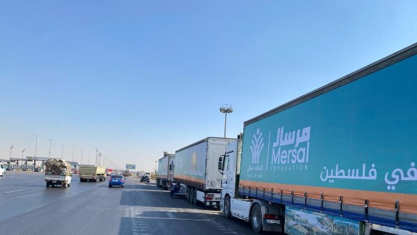 منذ السابع من أكتوبر.. مؤسسة مرسال قدمت أكثر من217 شاحنة مساعدات إنسانية
