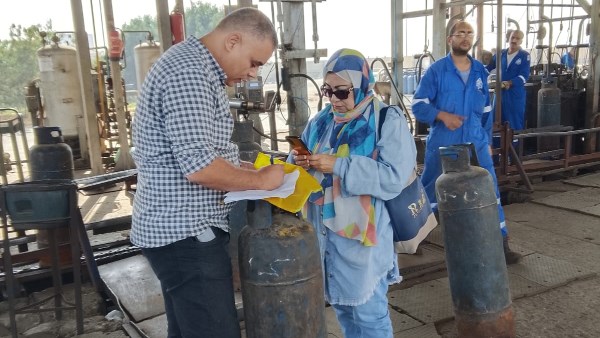 ضبط مصنعًا لتعبئة البوتاجاز تلاعب في الأوزان 