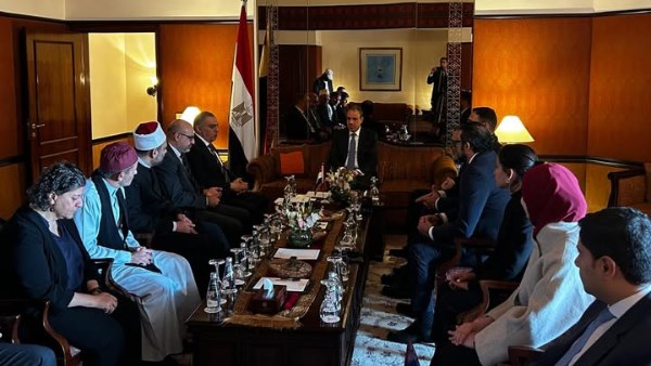 وزير الخارجية يلتقي الجالية المصرية بإسلام آباد خلال زيارته باكستان