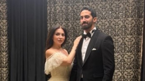 مي عز الدين و أحمد وزوجها أحمد تيمور