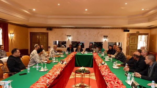 الاجتماع الفني لمباراة الأهلي والجيش الملكي