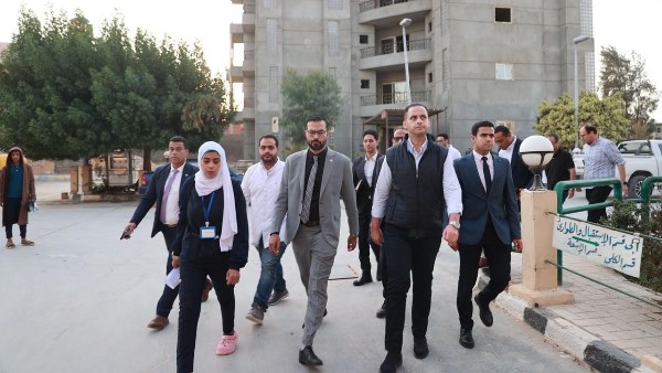 جانب من الجولة التفقدية بمستشفى الحمام المركزي