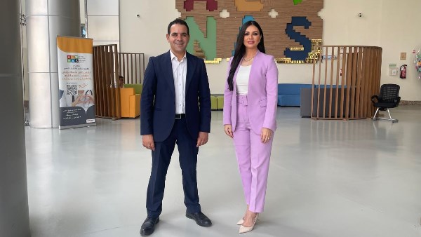 جانب من زيارة الاعلامية دينا عصمت لمستشفي الناس الخيري