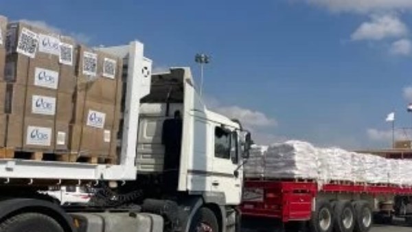 دخول قافلة مساعدات إنسانية