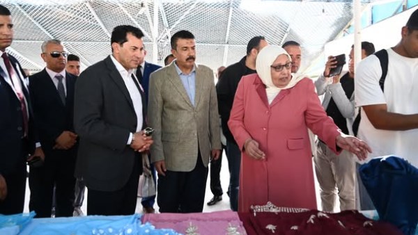 جانب من معارض أندية الفتاة والمرأة التابعة للاتحاد العام لمراكز شباب مصر