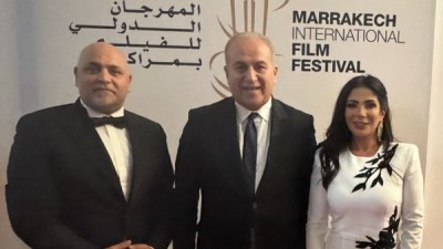 سفير مصر في المغرب يحضر عرض  فيلم "الست" بمهرجان مراكش السينمائي