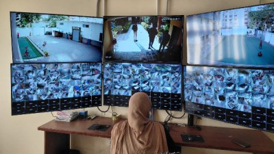 غرفة مراقبة الكاميرات